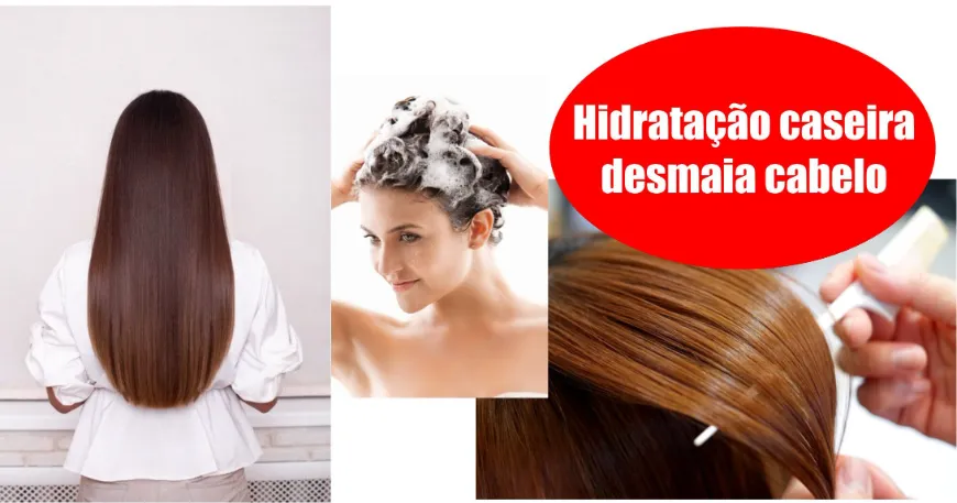 Hidratação caseira desmaia cabelo promete cabelos mais lisos